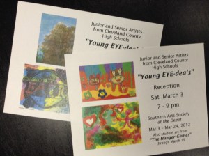 Students Exhibit at the Depot