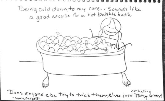 winter doesn't suck the bath trick